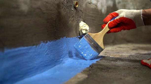 Commercial Exterior Waterproofing project at a Omro, WI business property by SJ Waterproofing Pros